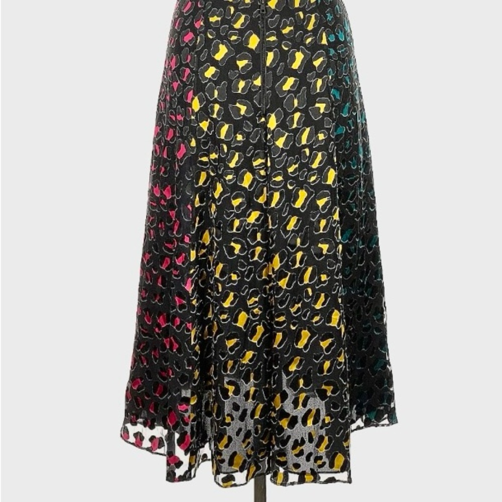 Alice + Olivia “Jenessa” Silk Blend Color-block Geo Print Skirt (27-28” … - Picture 4 of 9